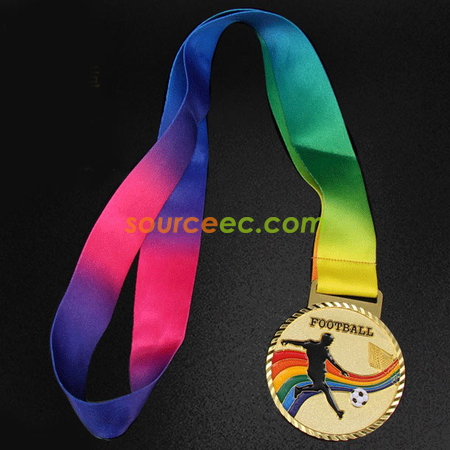 Customization Colorful Football Medal Promotional Products