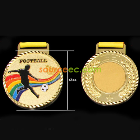 Customization Colorful Football Medal Promotional Products