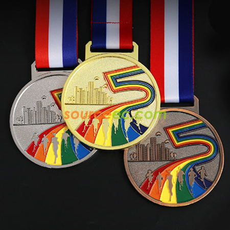 Customization Colorful Marathon Medal Promotional Products
