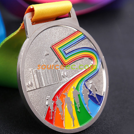 Customization Colorful Marathon Medal Promotional Products