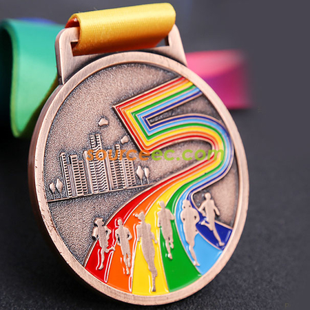 Customization Colorful Marathon Medal Promotional Products