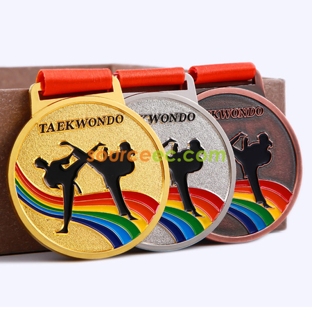 Customization Colorful Taekwondo Medal Promotional Products
