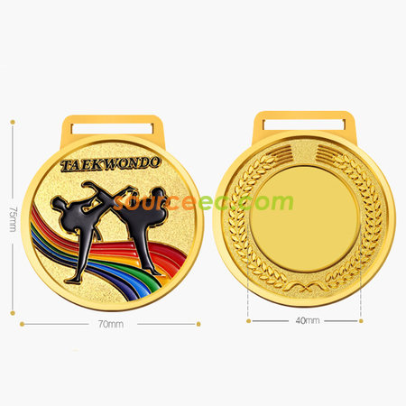 Customization Colorful Taekwondo Medal Promotional Products