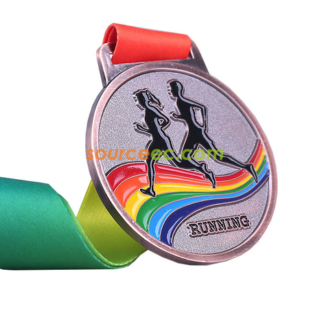 Customization Colorful Running Medal Promotional Products