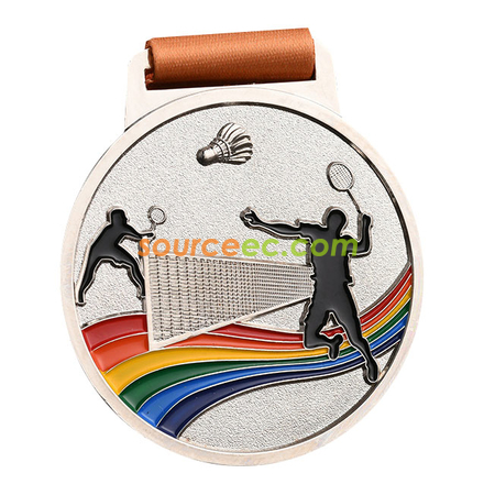 Customization Colorful Badminton Medal Promotional Products