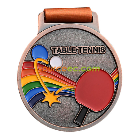 Customization Colorful Table Tennis Medal Promotional Products