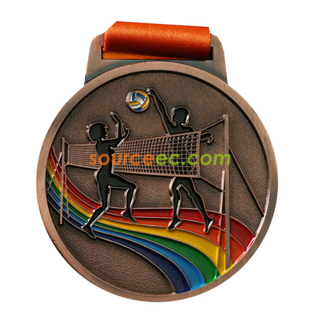 Customization Colorful Volleyball Medal Promotional Products