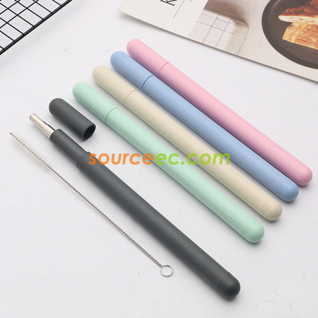 Customization Stainless Steel Straw with Tube Promotional Products