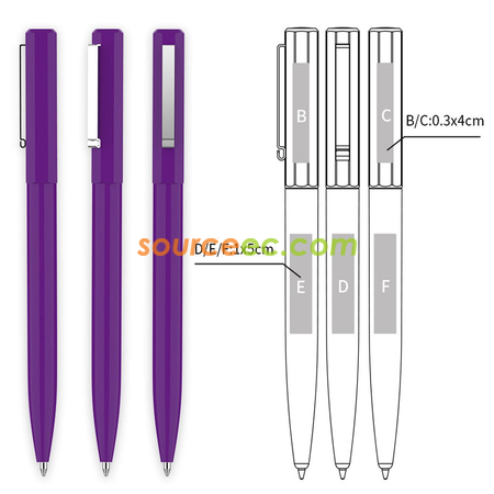 Customization Plastic Twist Pen Promotional Products
