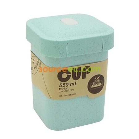 Customization 550ML Wheat Straw Coffee Cup Promotional Products