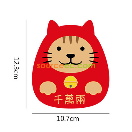 Customization Lucky Cat Red Packet Promotional Products