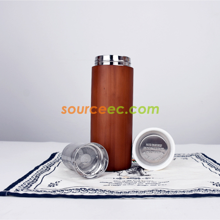 Customization Stainless Steel Cup With Bamboo Shell Promotional Products