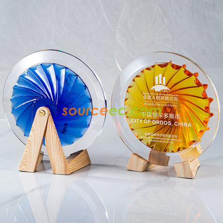 Customization Round Glazed Trophy Promotional Products