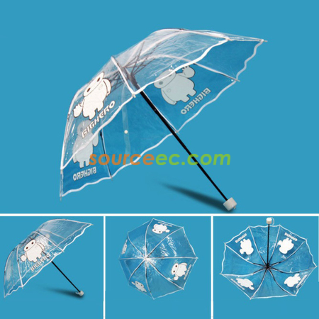 Customization Transparent Folding Umbrella Promotional Products