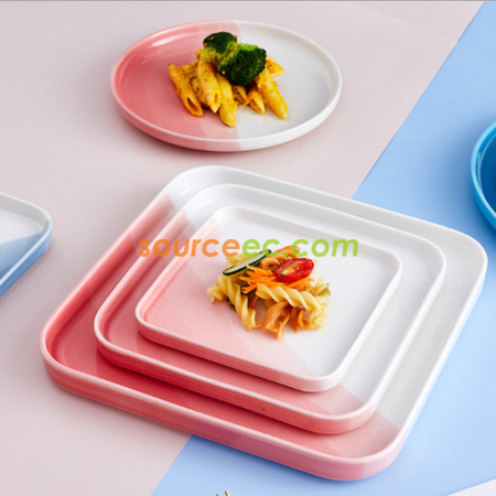 Customization Colorful Ceramic Plates Promotional Products