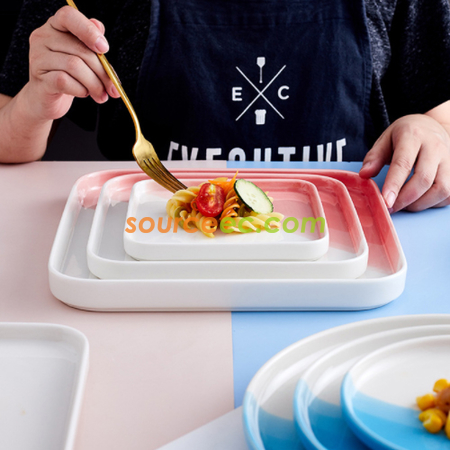 Customization Colorful Ceramic Plates Promotional Products