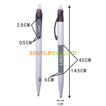 Customization Plastic Press Pen Promotional Products