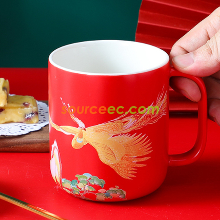 Customization Chinese Style Retro Mug Promotional Products