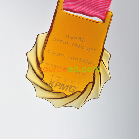 Customization Glass Medal Promotional Products