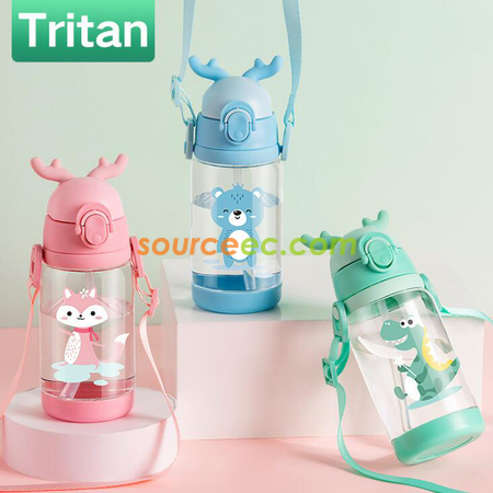 Customization Tritan Children's Straw Strap Cup Promotional Products