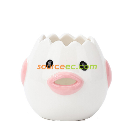 Customization Cute Cartoon Ceramic Egg Divider Promotional Products