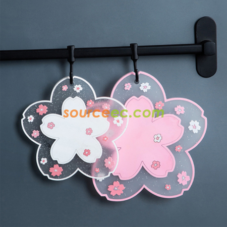 Customization Sakura PVC Heat Insulation Pad Promotional Products