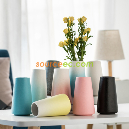 Customization Frosted Simple Ceramic Vase Promotional Products