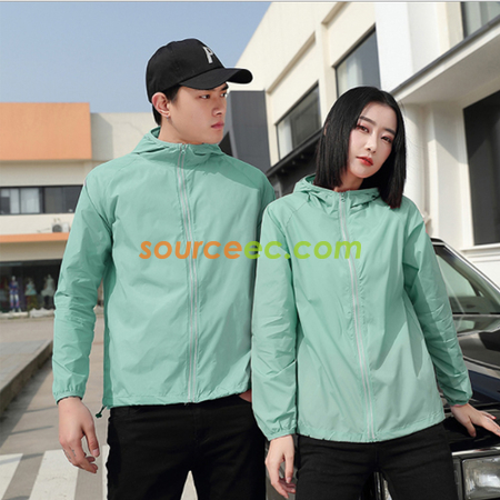 Customization New Stowable Lightweight Sunscreen Windbreaker Promotional Products