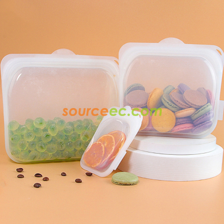 Customization Reusable Silicone Food Storage Bag Promotional Products