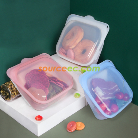 Customization Reusable Silicone Food Storage Bag Promotional Products