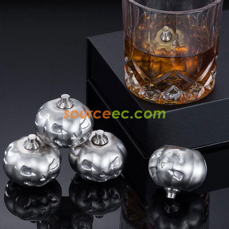 Customization Pumpkin-shaped Stainless Ice Cube Promotional Products