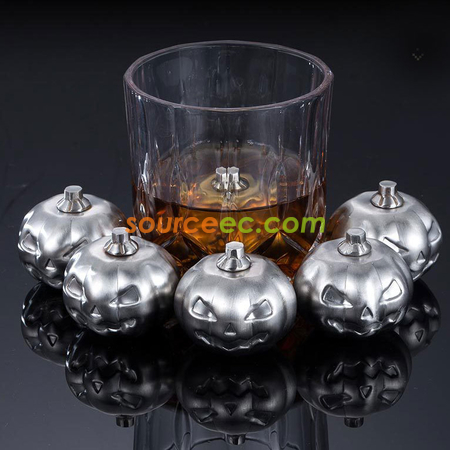 Customization Pumpkin-shaped Stainless Ice Cube Promotional Products