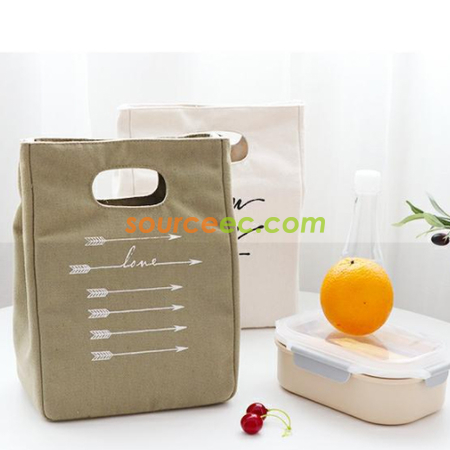 Customization Canvas Portable Cooler Bag Promotional Products