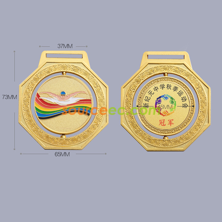 Customization Rotating swimming Medal Promotional Products