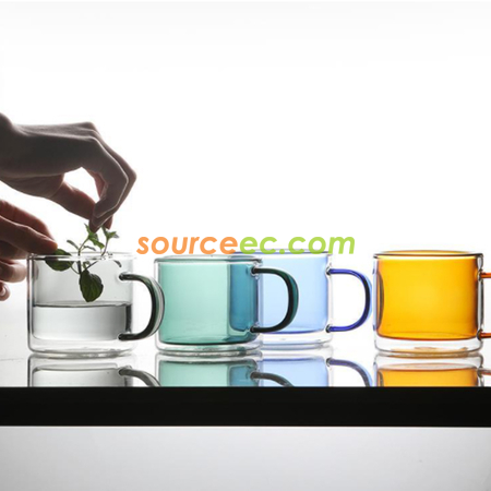 Customization Colorful Glass Mug Promotional Products