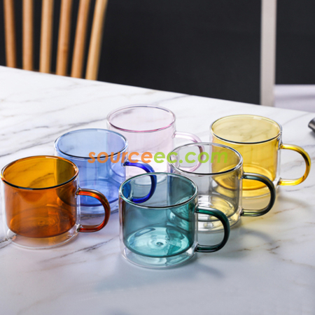 Customization Colorful Glass Mug Promotional Products