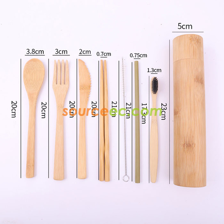 Customization Eco-friendly Tableware with Bamboo Tube Promotional Products