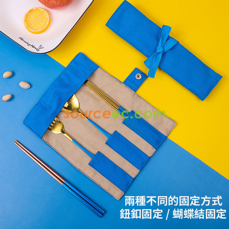Customization Stainless Steel Tableware with Bag Promotional Products