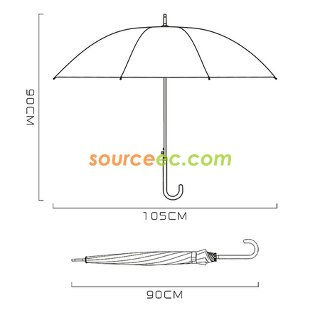 Customization Straight Umbrella Promotional Products