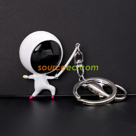 Customization Creative Fencing Keychain Promotional Products