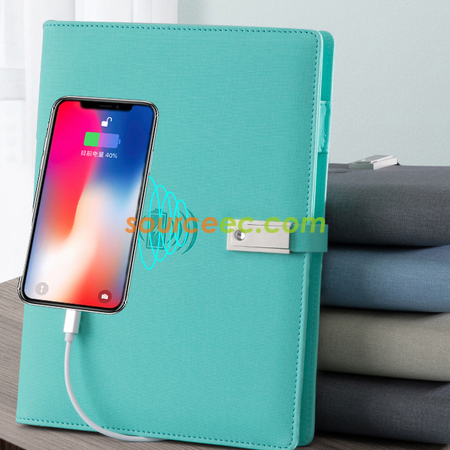 Customization Wireless charging notebook Promotional Products