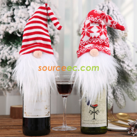 Customization Santa Hat For Bottles Promotional Products
