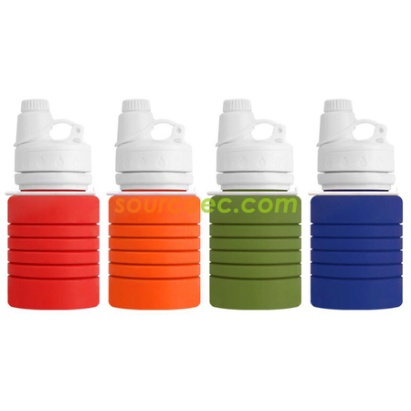 Customization Silicone Folding Handy Sports Water Bottle Promotional Products