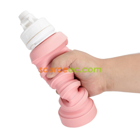 Customization Silicone Folding Handy Sports Water Bottle Promotional Products
