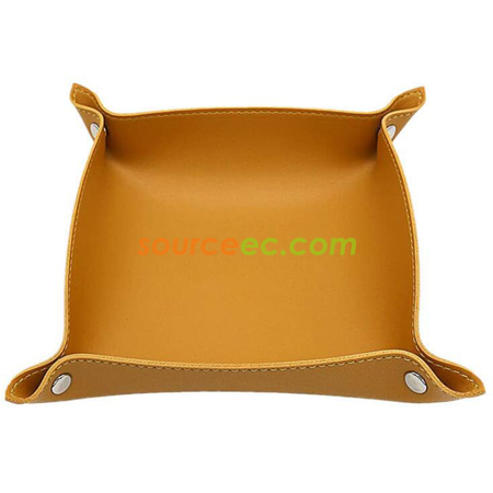 Customization Creative Quartet Faux Leather Storage Tray Promotional Products