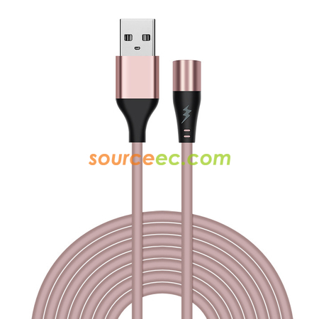 Customization Silica Gel Magnetic Suction Charging Wire Promotional Products
