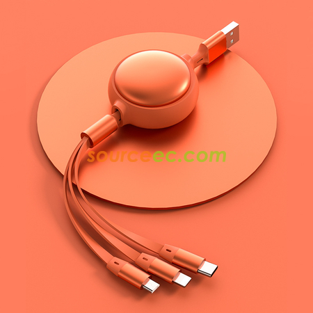 Customization Makaron Three In One Telescopic Data Line Promotional Products
