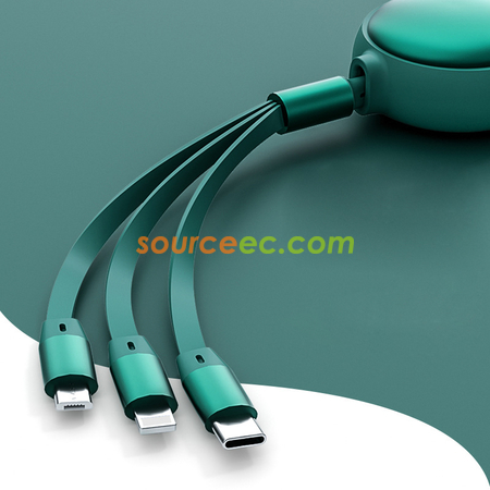 Customization Makaron Three In One Telescopic Data Line Promotional Products