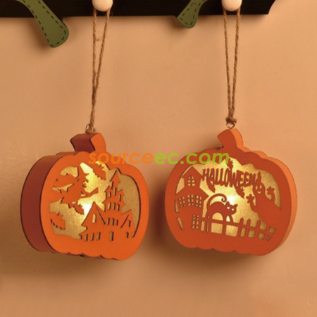 Customization Wooden Pumpkin Lamp Promotional Products