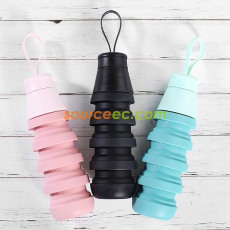 Customization 500ML Folding Portable Water Bottle Promotional Products